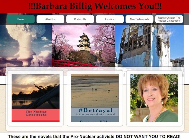 Please visit http://www.barbarabillig.com and vote on "Naming the next nuclear novel". Those who vote will receive the prologue + 1st chapter after the announcement of the winning title!